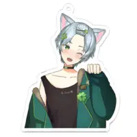 Haru Nekomiya - Acrylic Key Chain - Key Chain - VTuber Size-70 x 70 (mm)