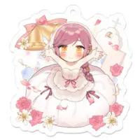 はちゅん - Acrylic Key Chain - Key Chain - VTuber Size-50 x 50 (mm)