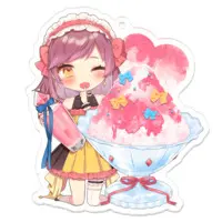 はちゅん - Acrylic Key Chain - Key Chain - VTuber Size-70 x 70 (mm)