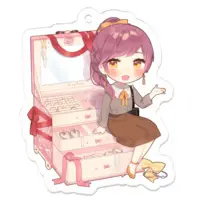 はちゅん - Acrylic Key Chain - Key Chain - VTuber Size-50 x 50 (mm)