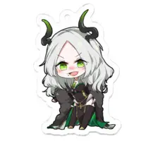 Liza Von Galfanseer XVI - Acrylic Key Chain - Key Chain - VTuber Size-50 x 50 (mm)