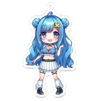Tokageman - Acrylic Key Chain - Key Chain - VTuber Size-70 x 70 (mm)