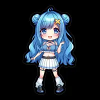 Tokageman - Stickers - VTuber Size-100 x 100 (mm)