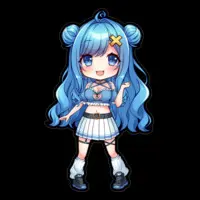 Tokageman - Stickers - VTuber Size-160 x 160 (mm)