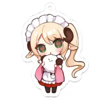 Monaka Mokoko - Acrylic Key Chain - Key Chain - VTuber Size-50 x 50 (mm)