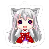 空狐美紀 - Acrylic Key Chain - Key Chain - VTuber Size-50 x 50 (mm)