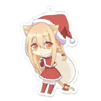 猫葉ねる - Acrylic Key Chain - Key Chain - VTuber Size-70 x 70 (mm)