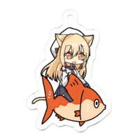 猫葉ねる - Acrylic Key Chain - Key Chain - VTuber Size-50 x 50 (mm)