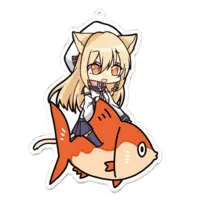 猫葉ねる - Acrylic Key Chain - Key Chain - VTuber Size-100 x 100 (mm)