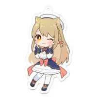 猫葉ねる - Acrylic Key Chain - Key Chain - VTuber Size-70 x 70 (mm)