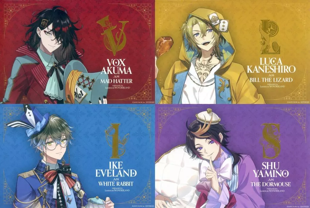 Luxiem - Character Card - Shu Yamino & Ike Eveland & Luca Kaneshiro & Vox Akuma