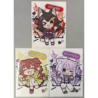 hololive - Plastic Folder - Stationery - Inugami Korone & Ookami Mio & Nekomata Okayu