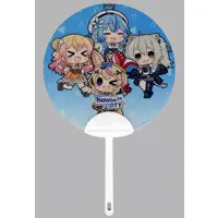 hololive - Paper fan - Momosuzu Nene & Yukihana Lamy & Shishiro Botan & Omaru Polka