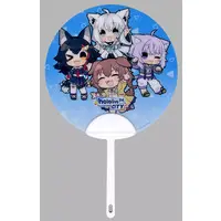hololive - Paper fan - Ookami Mio & Shirakami Fubuki & Nekomata Okayu & Inugami Korone