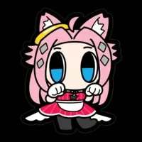 みねこちゃん - Stickers - VTuber Size-100 x 100 (mm)