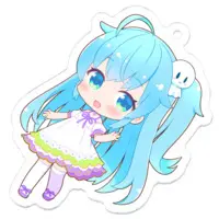 Amegaya Moo - Acrylic Key Chain - Key Chain - VTuber Size-50 x 50 (mm)