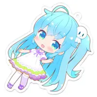 Amegaya Moo - Acrylic Key Chain - Key Chain - VTuber Size-70 x 70 (mm)