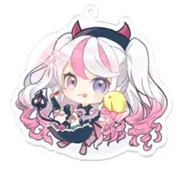 雛乃りぃ - Acrylic Key Chain - Key Chain - VTuber Size-70 x 70 (mm)