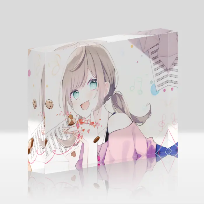 Mikami Maki - Acrylic stand - Acrylic Block - VTuber Size-148x100mm