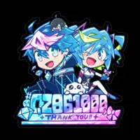 QZ86 - Stickers - VTuber Size-100 x 100 (mm)