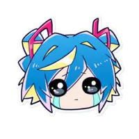 QZ86 - Stickers - VTuber Size-100 x 100 (mm)