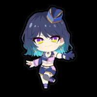 Shiosaki Merrow - Stickers - VTuber Size-100 (mm)