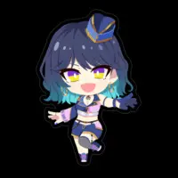 Shiosaki Merrow - Stickers - VTuber Size-100 (mm)