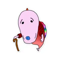 とろ - Stickers - VTuber Size-100 x 100 (mm)