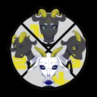 バフォベロス - Stickers - VTuber Size-100 x 100 (mm)