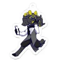 バフォベロス - Acrylic Key Chain - Key Chain - VTuber Size-50 x 50 (mm)