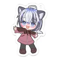 瑠璃玻璃もも - Acrylic Key Chain - Key Chain - VTuber Size-50 x 50 (mm)