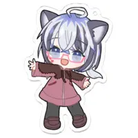 瑠璃玻璃もも - Acrylic Key Chain - Key Chain - VTuber Size-70 x 70 (mm)