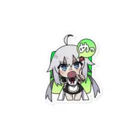 望月ユウキ - Stickers - VTuber Size-100 x 100 (mm)