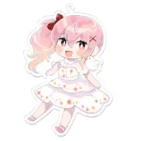 Kurumi Ron - Acrylic Key Chain - Key Chain - VTuber Size-100 x 100 (mm)