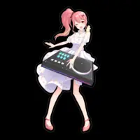 Kurumi Ron - Stickers - VTuber Size-160 x 160 (mm)