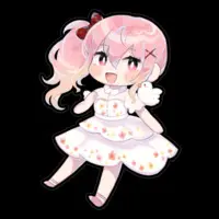 Kurumi Ron - Stickers - VTuber Size-160 x 160 (mm)