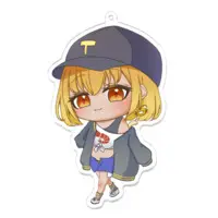 ティナ・ブラックタイガー - Acrylic Key Chain - Key Chain - VTuber Size-100 x 100 (mm)