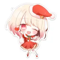 椎名あんず。 - Acrylic Key Chain - Key Chain - VTuber Size-100 x 100 (mm)