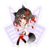 八つ刻モナカ - Acrylic Key Chain - Key Chain - VTuber Size-70 x 70 (mm)