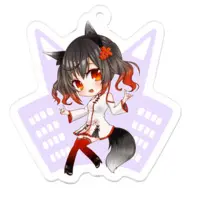 八つ刻モナカ - Acrylic Key Chain - Key Chain - VTuber Size-50 x 50 (mm)