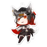 八つ刻モナカ - Acrylic Key Chain - Key Chain - VTuber Size-70 (mm)