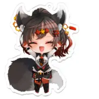 八つ刻モナカ - Acrylic Key Chain - Key Chain - VTuber Size-70 x 70 (mm)