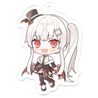 Komori Chiyu - Acrylic Key Chain - Key Chain - VTuber Size-50 x 50 (mm)