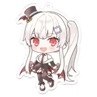 Komori Chiyu - Acrylic Key Chain - Key Chain - VTuber Size-70 x 70 (mm)