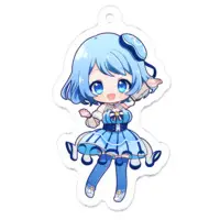 満月くらら - Acrylic Key Chain - Key Chain - VTuber Size-50 x 50 (mm)