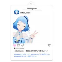 満月くらら - Acrylic Key Chain - Key Chain - VTuber Size-70 x 70 (mm)