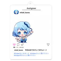 満月くらら - Acrylic Key Chain - Key Chain - VTuber Size-70 x 70 (mm)