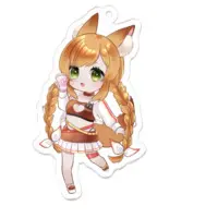 Kuon Natsume - Acrylic Key Chain - Key Chain - VTuber Size-70 x 70 (mm)