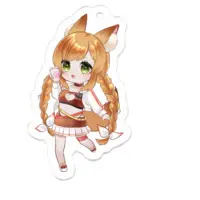 Kuon Natsume - Acrylic Key Chain - Key Chain - VTuber Size-50 x 50 (mm)