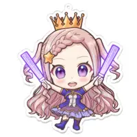 Utakata Shirabe - Acrylic Key Chain - Key Chain - VTuber Size-100 x 100 (mm)